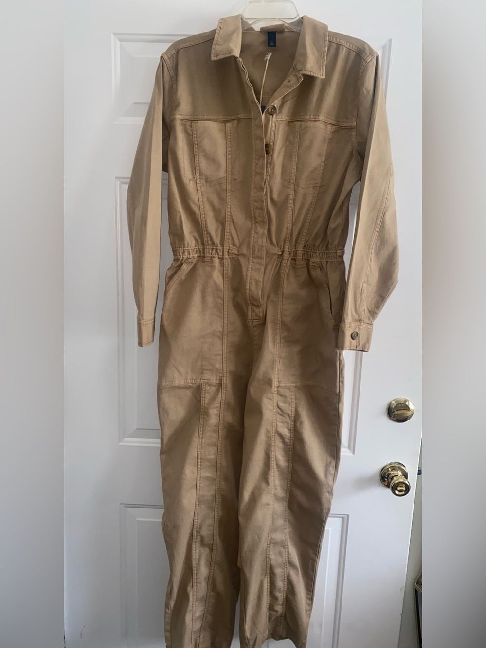UNIVERSAL THREAD Classic Khaki Utility Jumpsuit - Women's - Size 12 - NEW